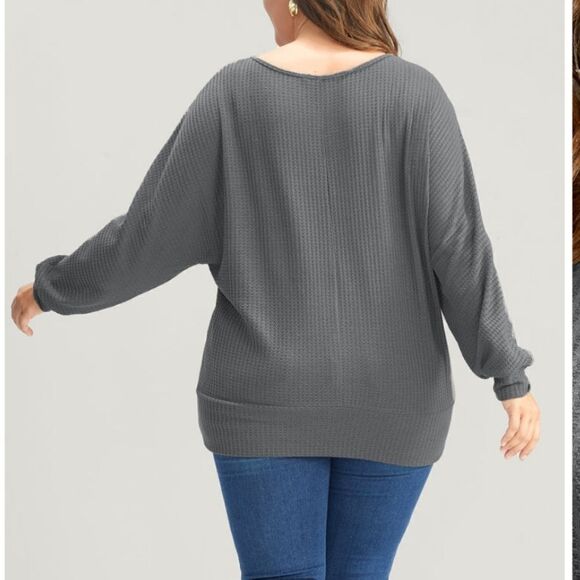 NWT BloomChic waffle knit top - Picture 3 of 9